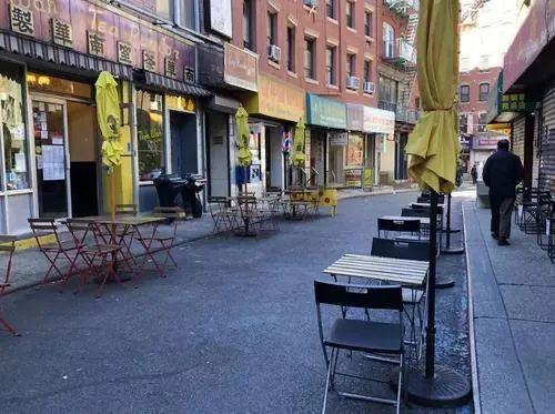 图为纽约知名餐馆南华茶室未见往日的用餐人潮。颜嘉莹 摄 来源：美国《世界日报》