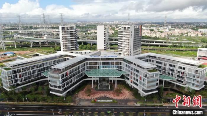 航拍广州南沙民心港人子弟学校。陈楚红 摄

