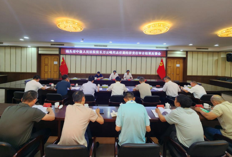 市委审计办召开市法院主要领导同志经济责任审计结果反馈会