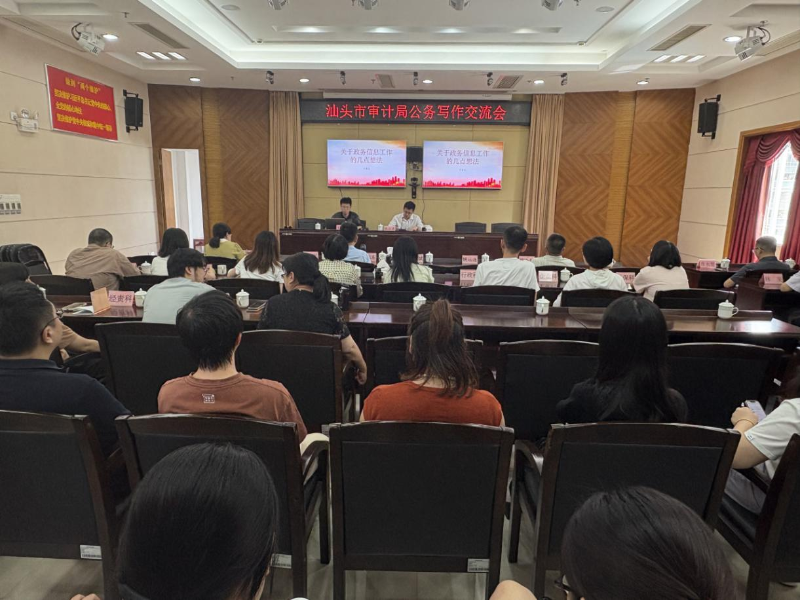 市审计局开展综合文稿和政务信息撰写专题培训